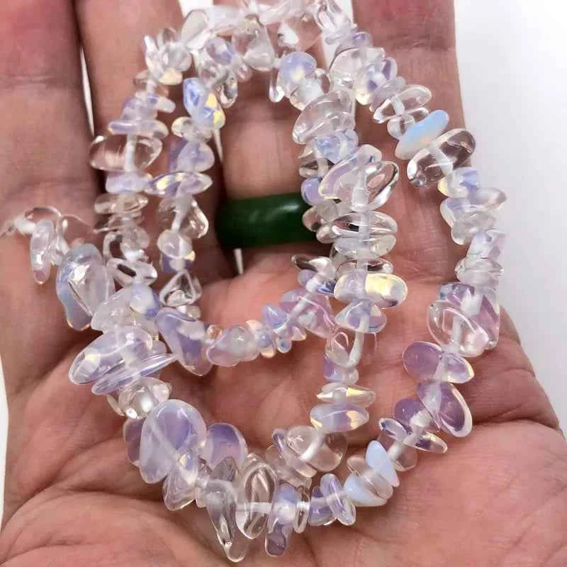 Natural Crystal Chip Bracelet