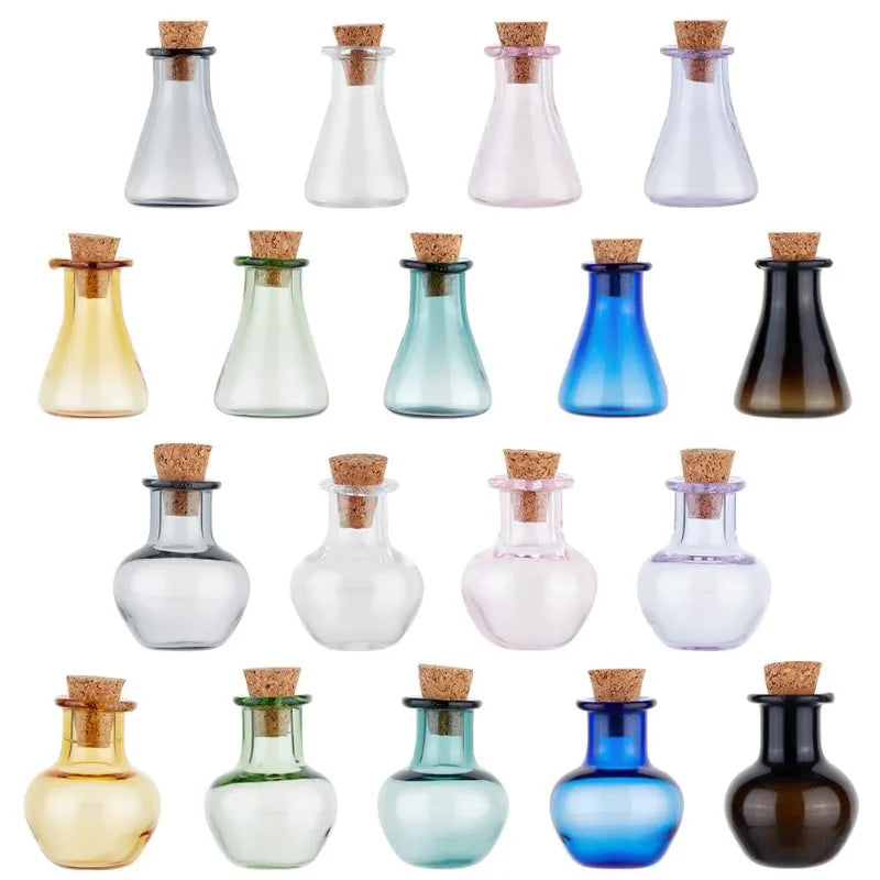 Colored Mini Spell Jar Set