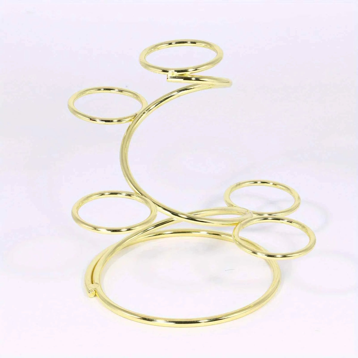 Two-Sphere Metal Crystal Display Stand