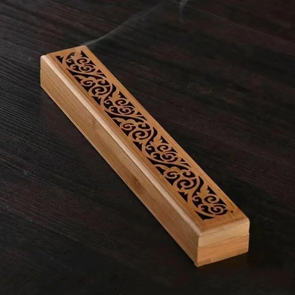 Natural Bamboo Incense Burner Box