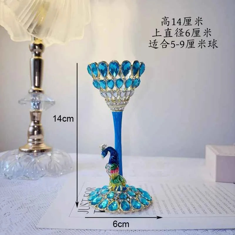 Footed Metal Crystal Ball Display Stand