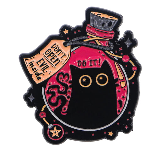 Black Cat Enamel Pin