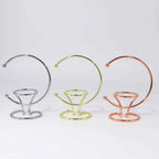 Crescent Metal Crystal Sphere Stand
