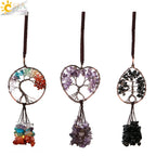 Tree of Life Crystal Keychain – Choose Your Stone - The Elemental Path