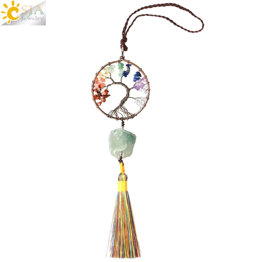 Tree of Life Crystal Hanging Ornament