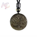 Black Obsidian Tree of Life Pendant Necklace