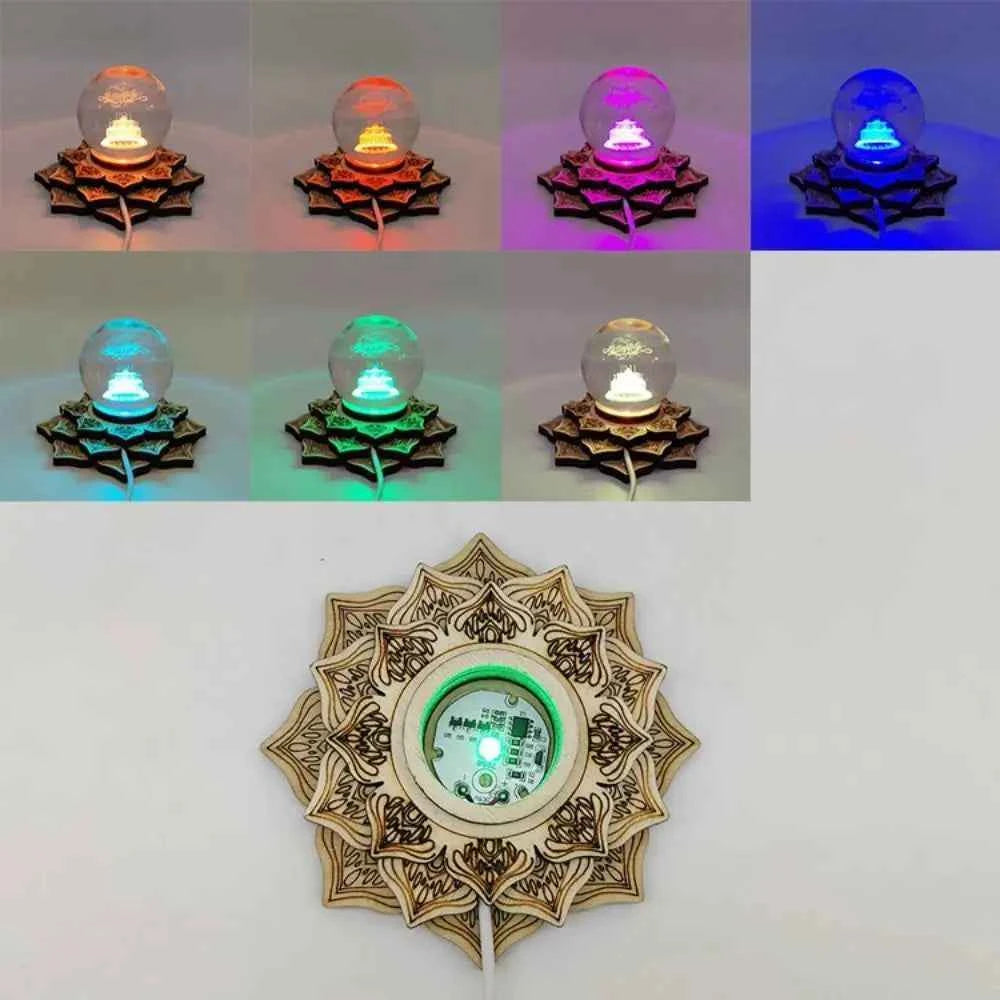 Lotus Crystal Sphere Display Base