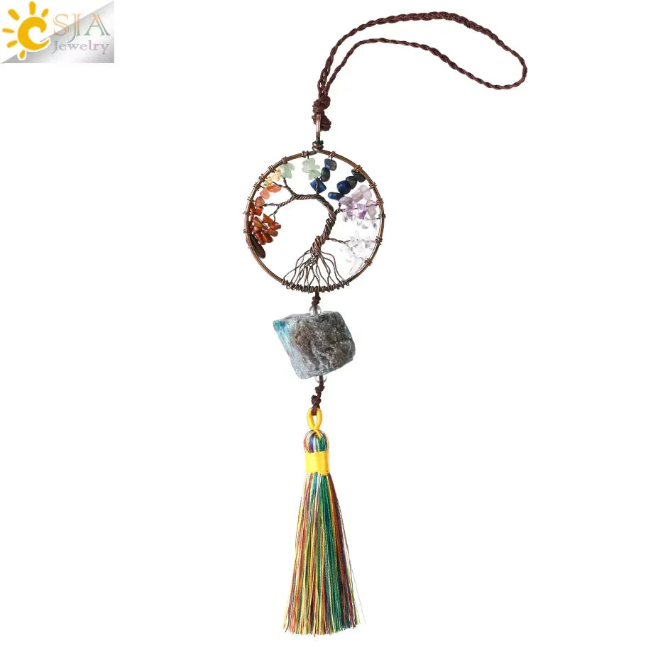 Tree of Life Crystal Hanging Ornament