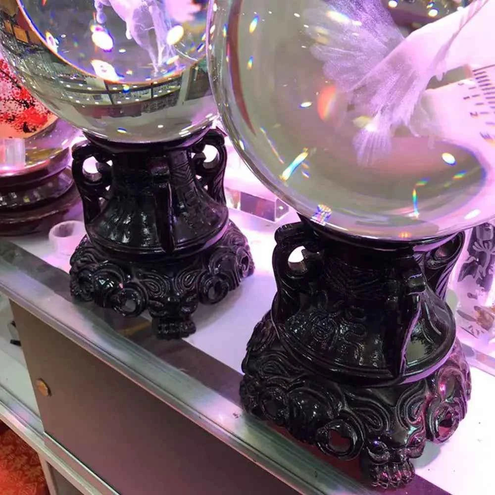 Clear Crystal & Mineral Display Stand