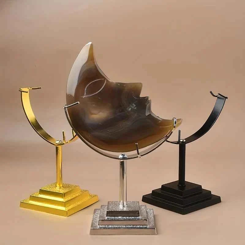 Adjustable Crystal Moon Display Stand