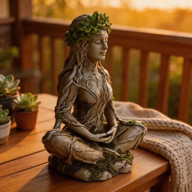 Tree Spirit Meditation Statue – Choose Male or Female