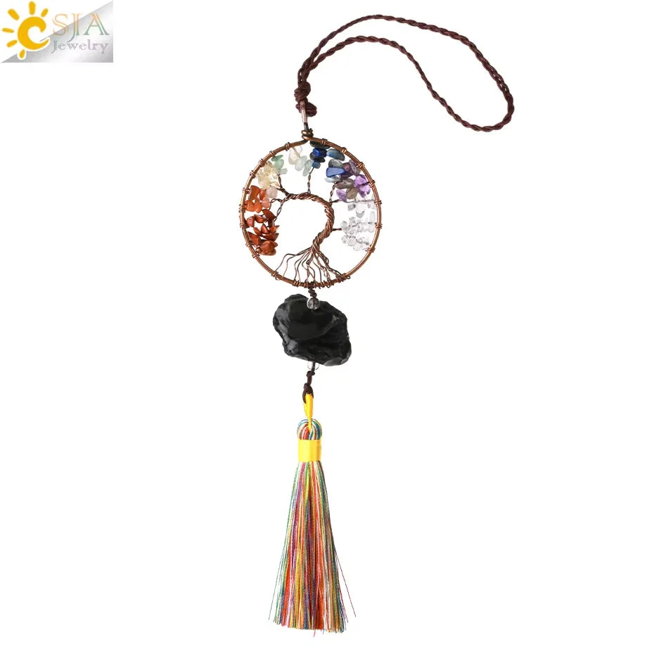 Tree of Life Crystal Hanging Ornament