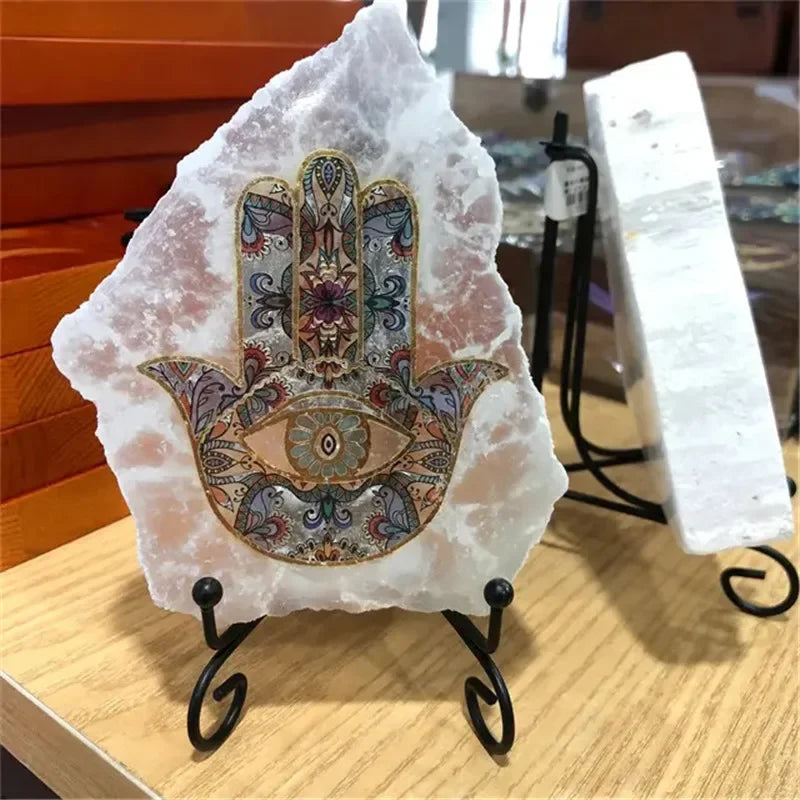 Selenite Fatima Hand Charging Plate