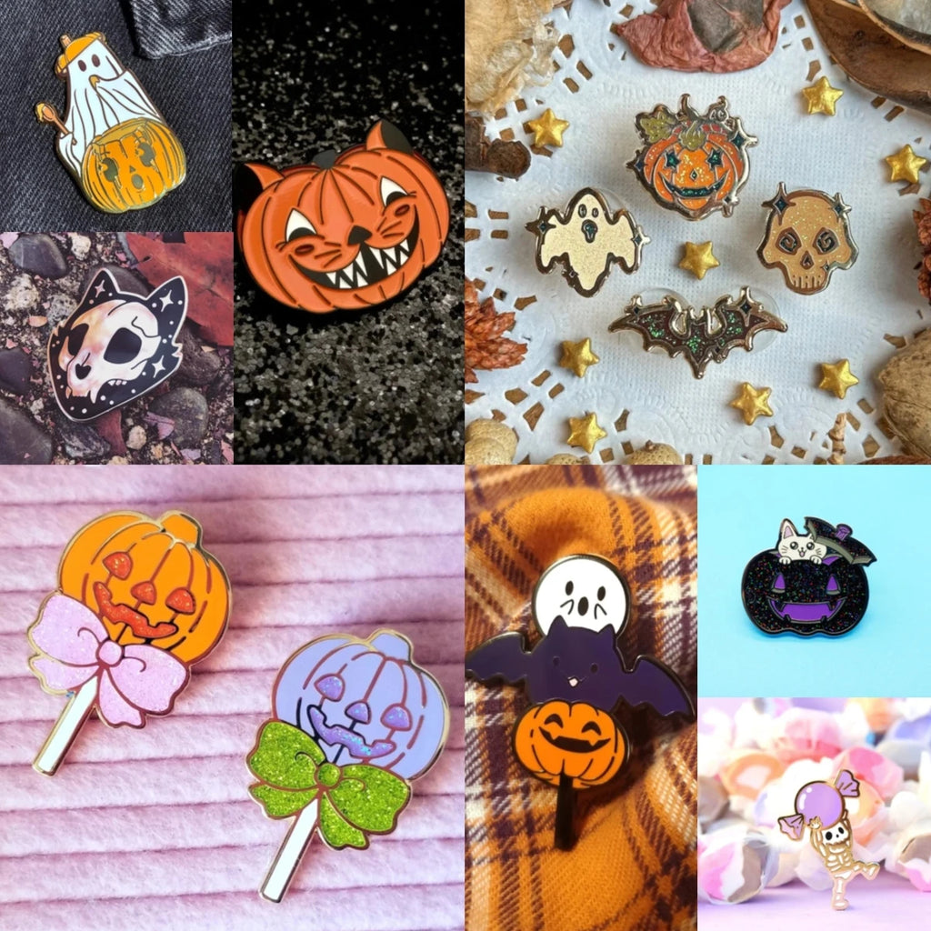 Spooky Halloween Enamel Pins