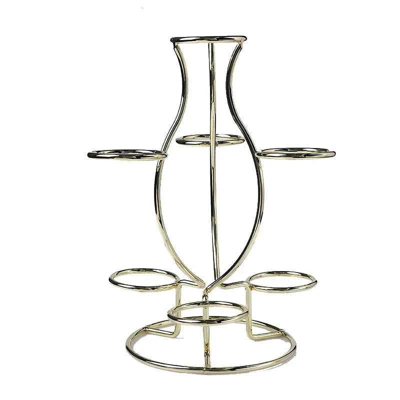 Seven-Ball Metal Crystal Display Stand