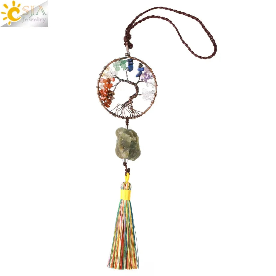 Tree of Life Crystal Hanging Ornament