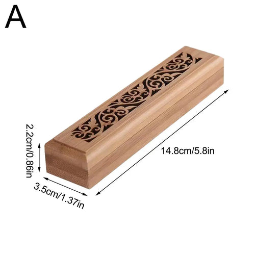 Natural Bamboo Incense Burner Box