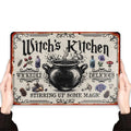 Kitchen Witch Metal Sign