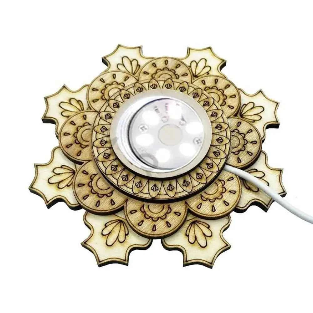 Lotus Crystal Sphere Display Base