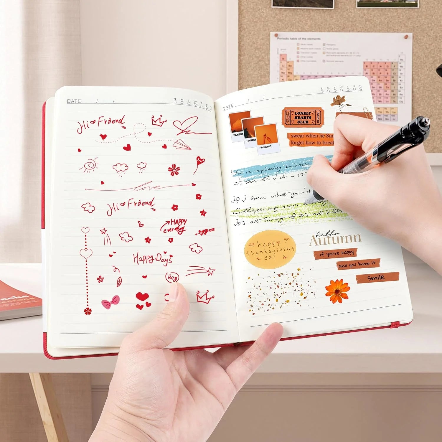 A5 Faux Leather Hardcover Journal - 192 Pages