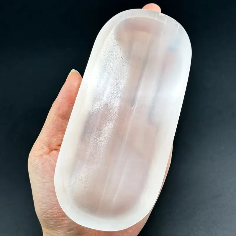 Natural Selenite Crystal Charging Bowl