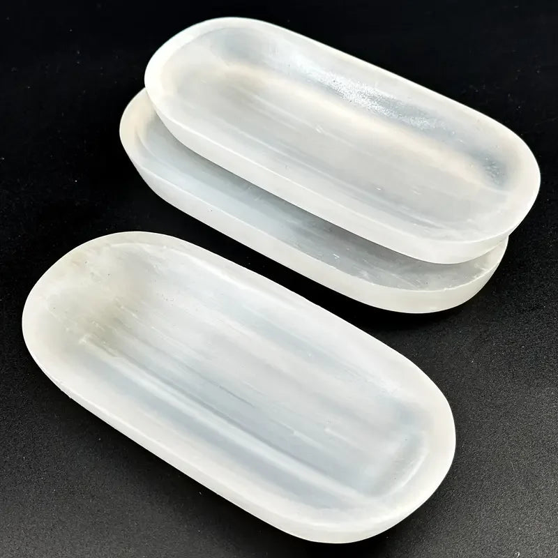 Natural Selenite Crystal Charging Bowl