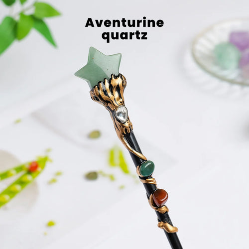 1PC Amethyst Rolling Stone Magic Scepter Natural Stones Fairy Lucky