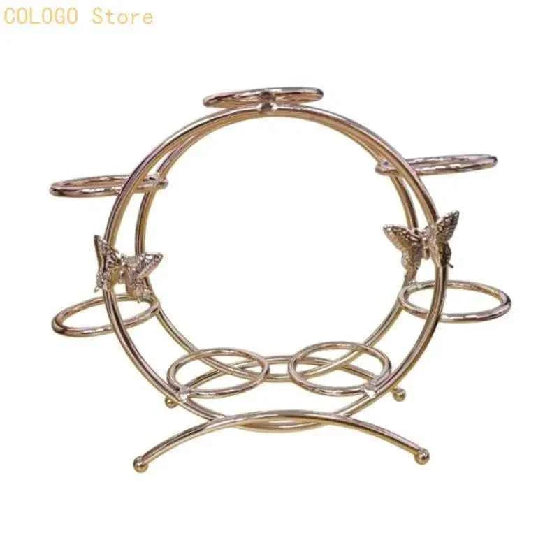 Arched Metal Crystal Sphere Display Stand