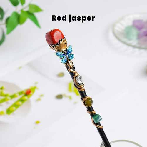 1PC Amethyst Rolling Stone Magic Scepter Natural Stones Fairy Lucky