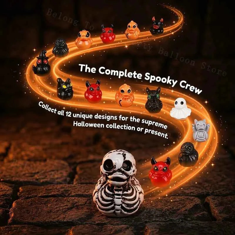 Mini Halloween Resin Figurine Set