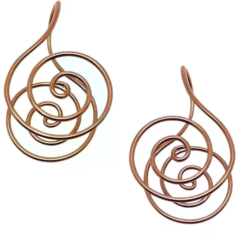 Adjustable Copper Spiral Palm Ring