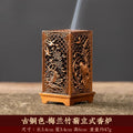 Antique Square Backflow Incense Burner