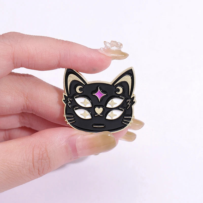 Witch Cat Enamel Pin - The Elemental Path