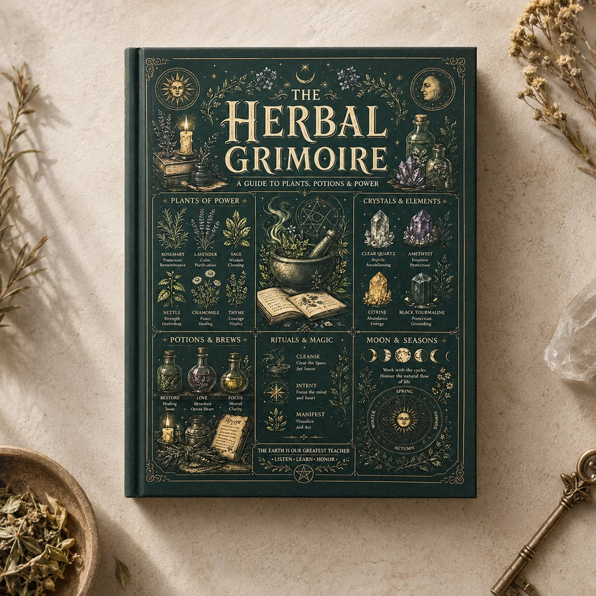 The Herbal Grimoire: Plants, Potions & Natural Witchcraft