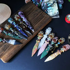 Natural Crystal Dirk Wand – Choose Your Stone - The Elemental Path