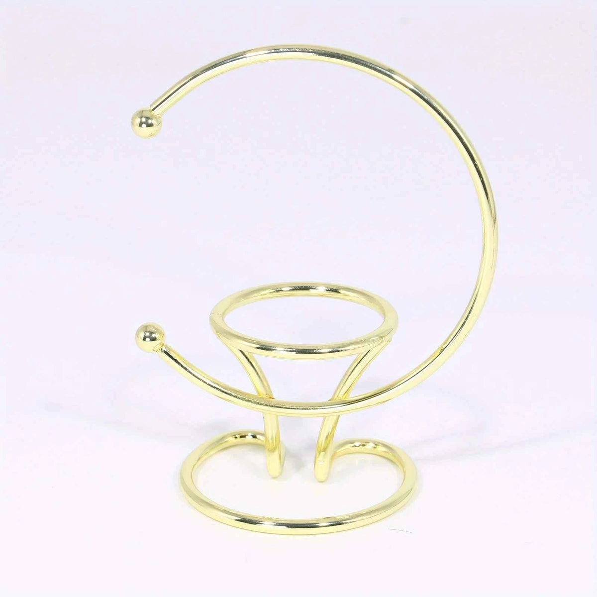 Two-Sphere Metal Crystal Display Stand