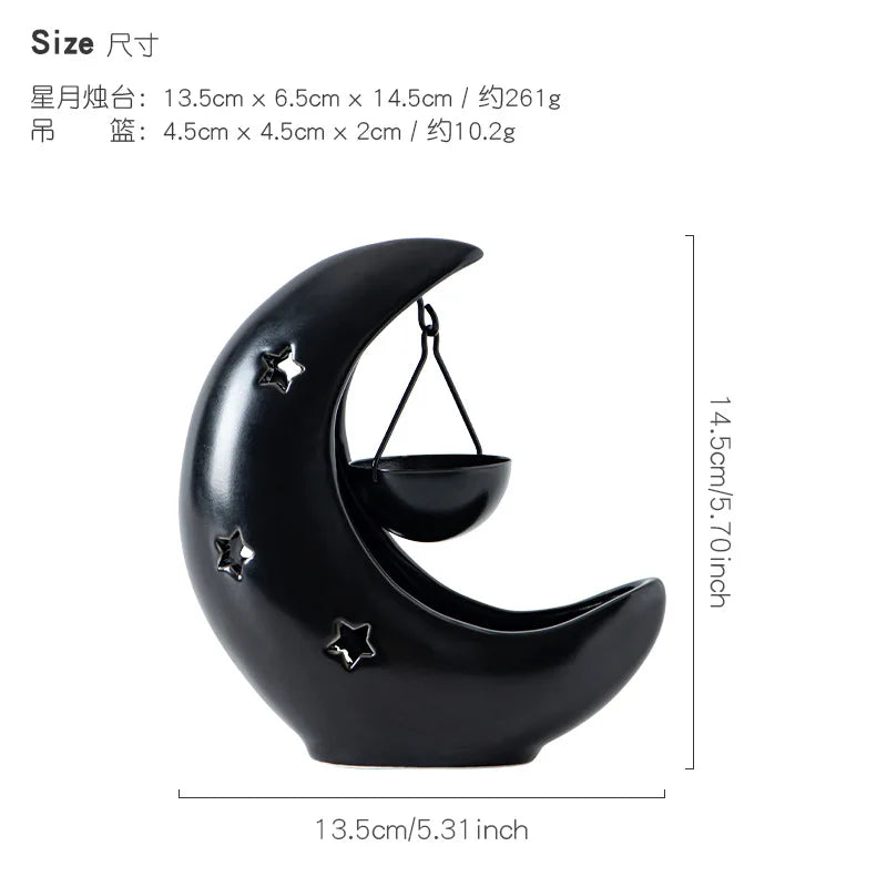 Moon Ceramic Essential Oil Burner – product view 6