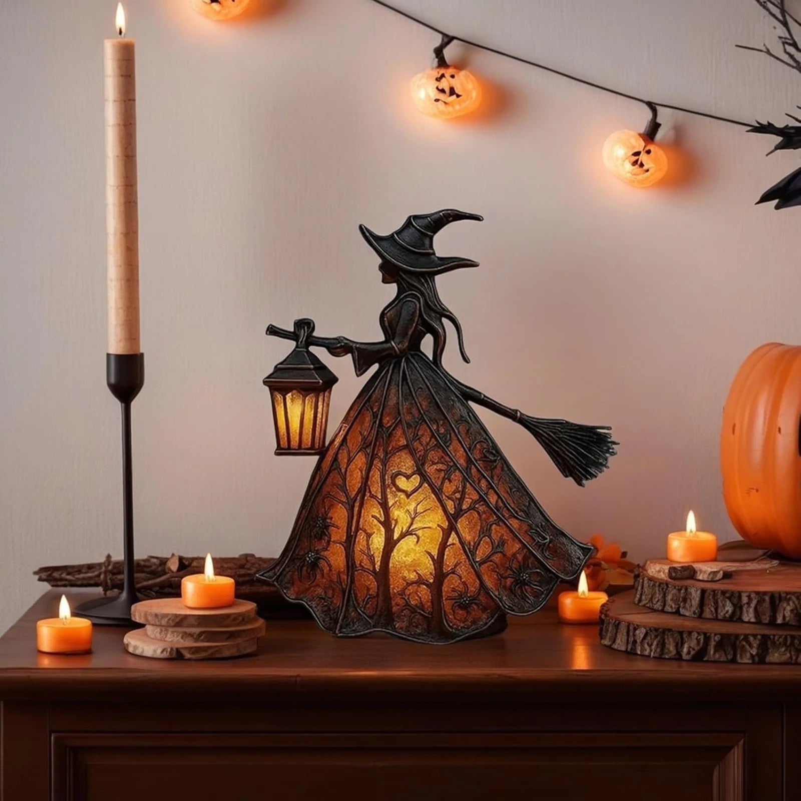 Gothic Witch Hat LED Lamp