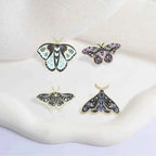 Witchy Moth Enamel Pins