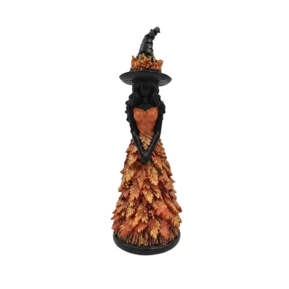 Autumn Leaf Witch Figurine