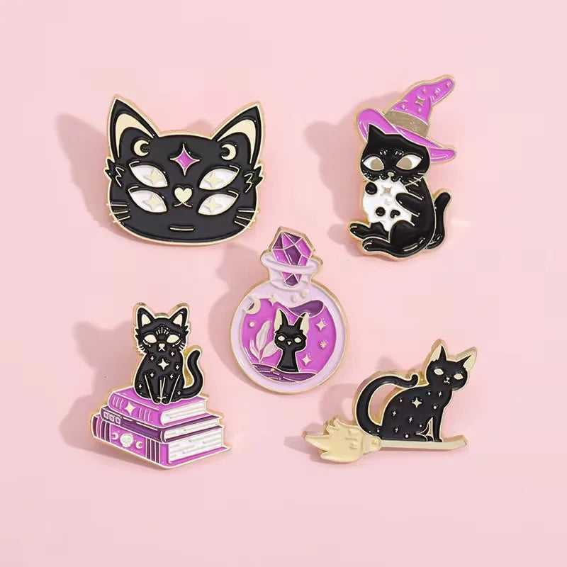 Witch Cat Enamel Pin