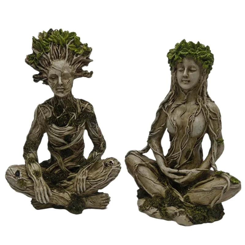 Tree Spirit Meditation Statue – Choose Male or Female