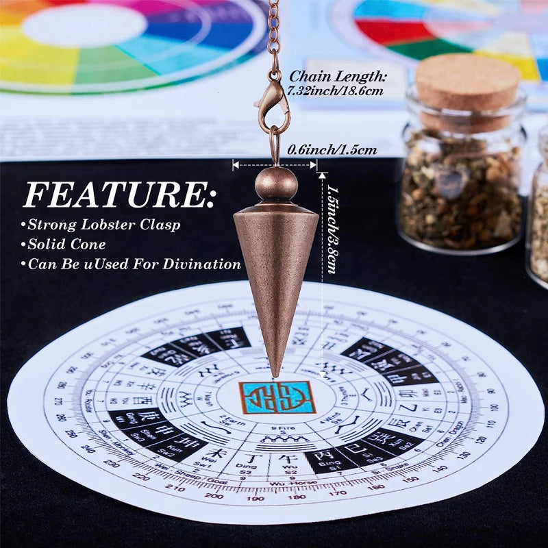 Copper Metal Pendulum for Divination & Energy Work