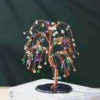 Crystal Gem Tree on Agate Slice Base
