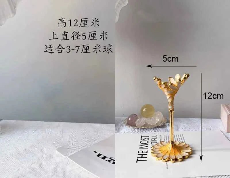 Footed Metal Crystal Ball Display Stand