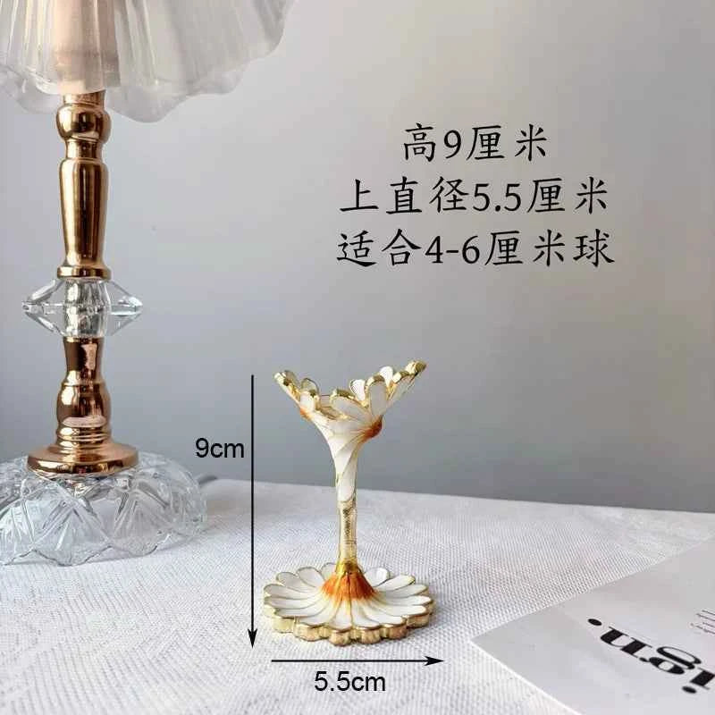 Footed Metal Crystal Ball Display Stand