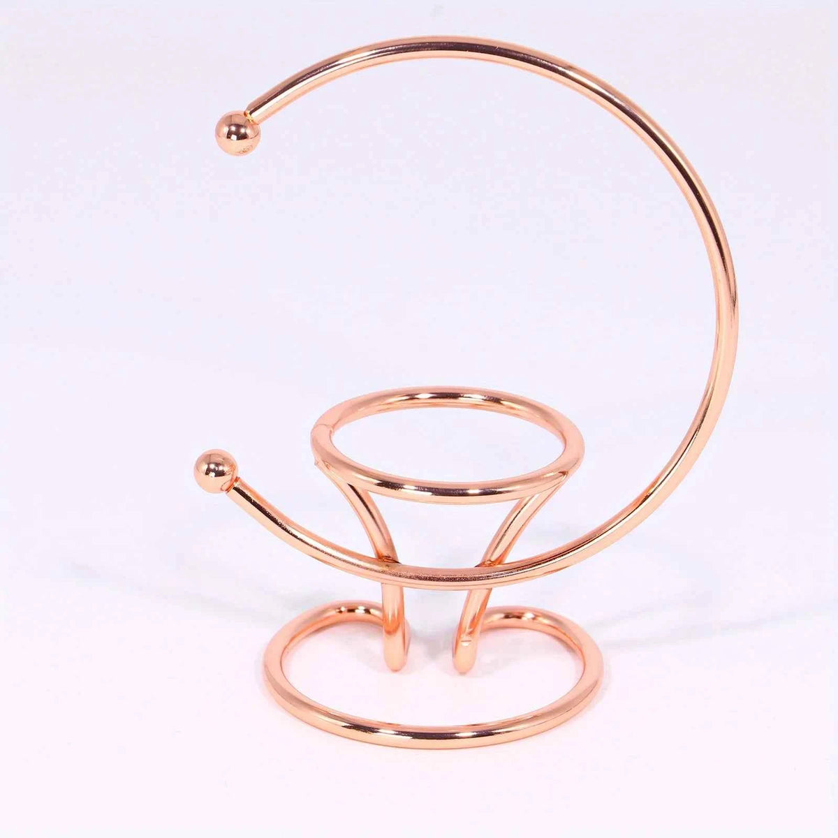 Two-Sphere Metal Crystal Display Stand