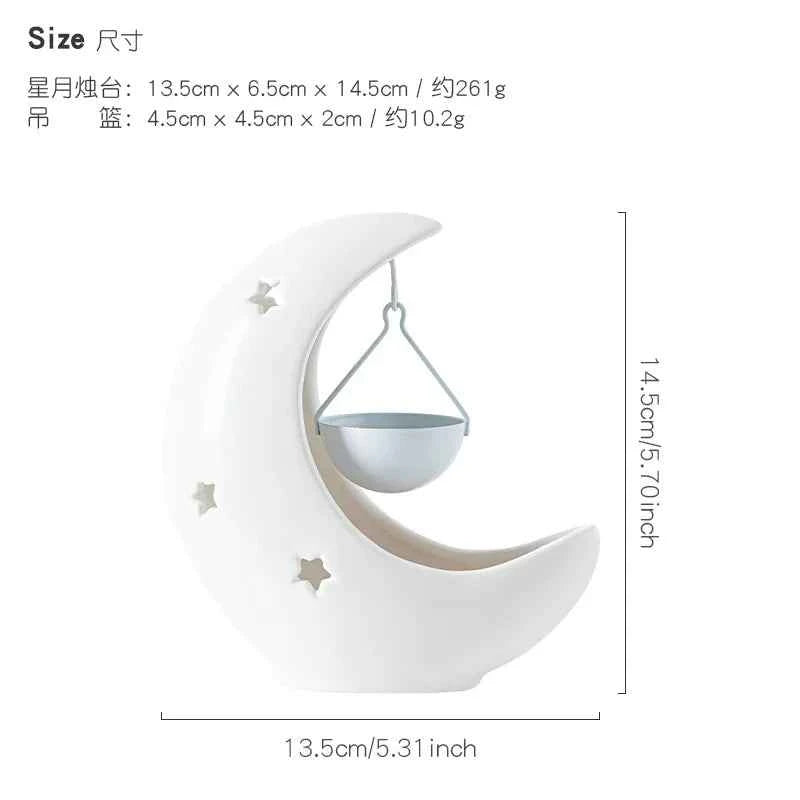 Moon Ceramic Essential Oil Burner