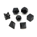 Black Obsidian Sacred Geometry Set – 7 Piece