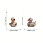 Gothic Skull Duck Mini Figurines - 20 Pieces